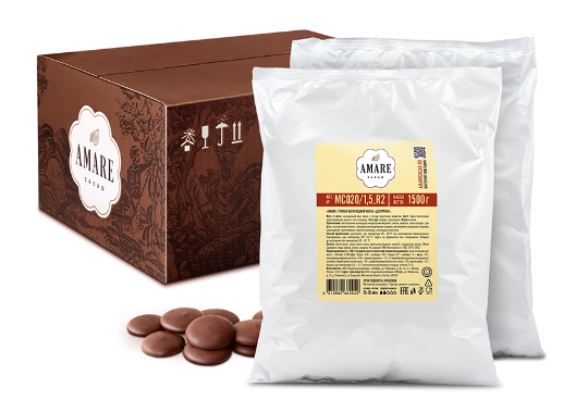Amare шоколад «Тёмный «Десертный 48 %", капли 20 мм